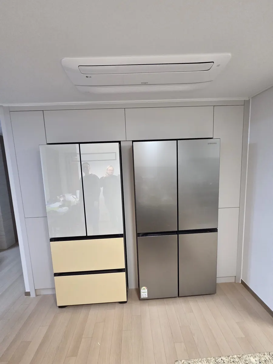 강남구 아파트 냉장고장 시트지 리폼 시공 전 1